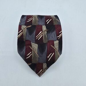 Cocktail Colors Mens Red Abstract 100% Silk Handmade Necktie 60x 4 Inches